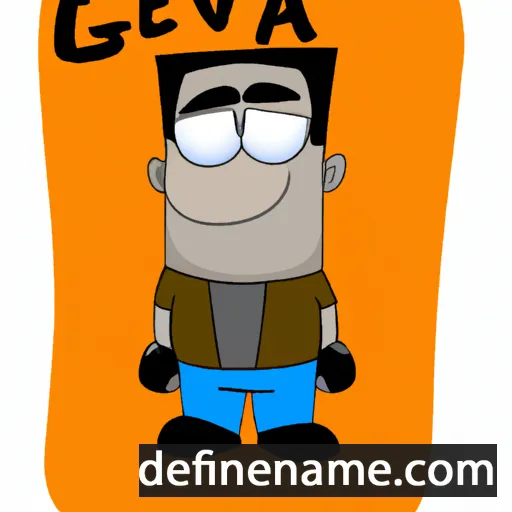 cartoon of the name Geva