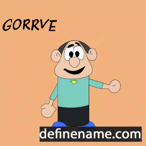 cartoon of the name Gevork