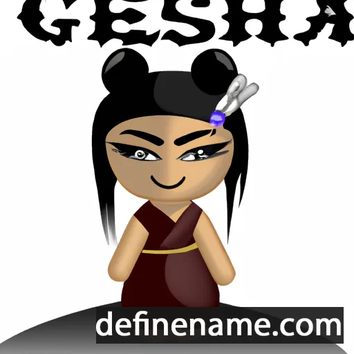 Geysha cartoon