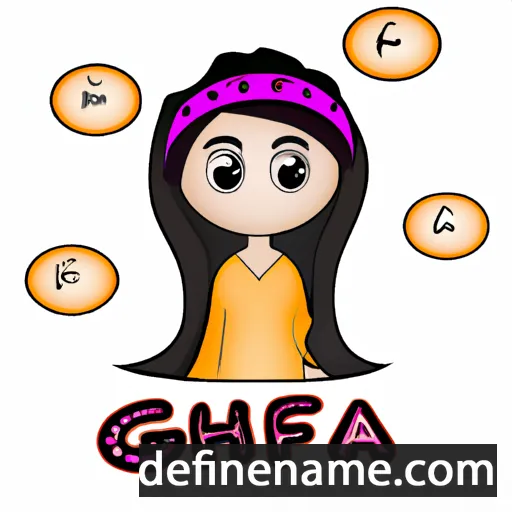 cartoon of the name Ghafira