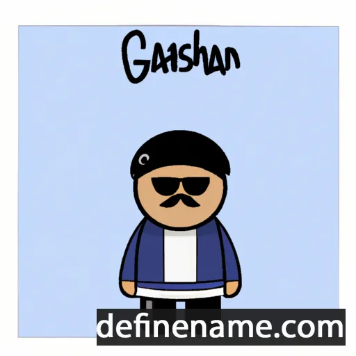 cartoon of the name Ghaisan