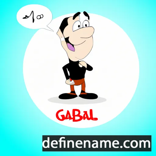 cartoon of the name Ghaleb