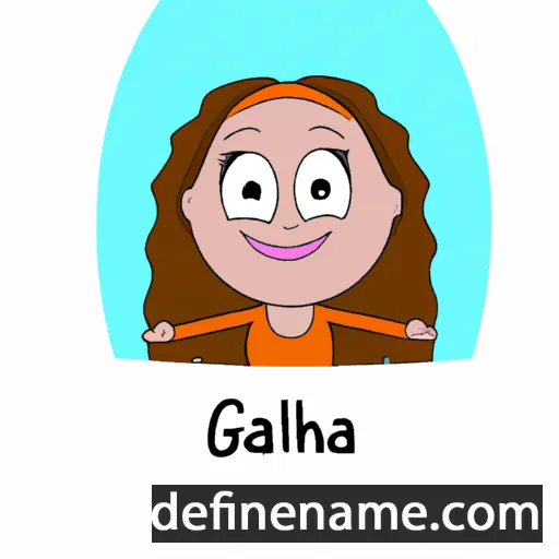 cartoon of the name Ghalia