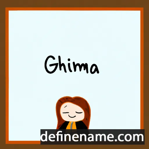 cartoon of the name Ghanima