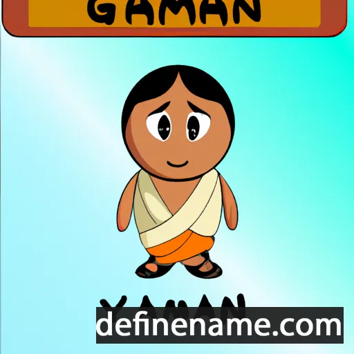 cartoon of the name Ghanshyam