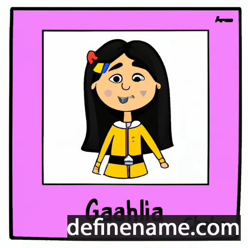 cartoon of the name Ghazala