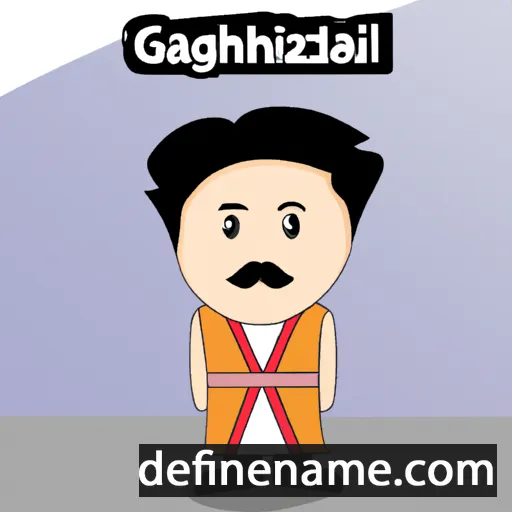 cartoon of the name Ghazali