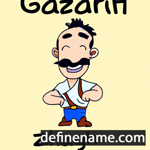 cartoon of the name Ghazar