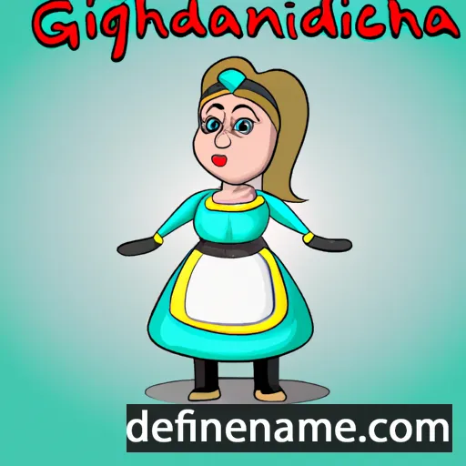 cartoon of the name Ghijsberdina