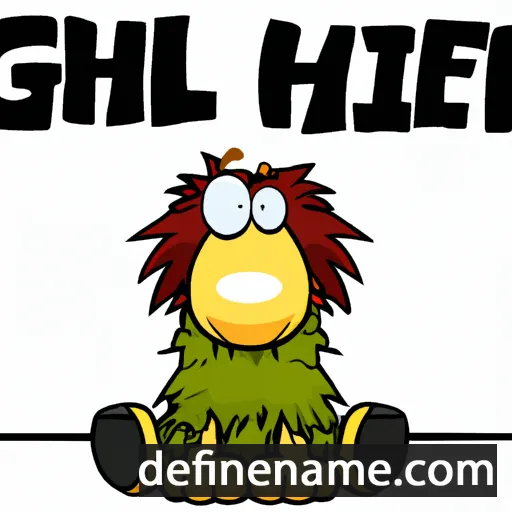 cartoon of the name Ghillie