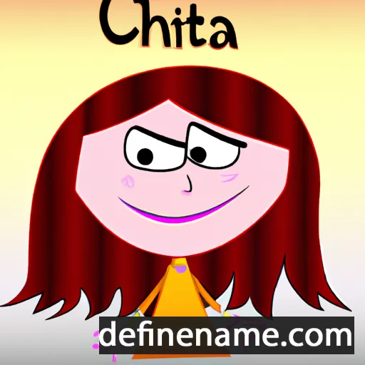 cartoon of the name Ghita