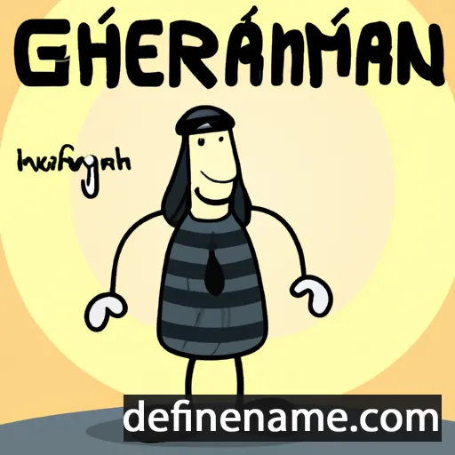 cartoon of the name Ghjermanu