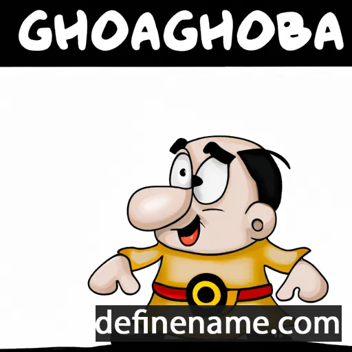 cartoon of the name Ghjobba