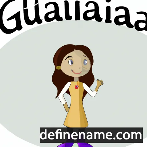 cartoon of the name Ghjuliana