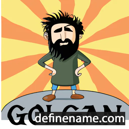 cartoon of the name Gholam Reza