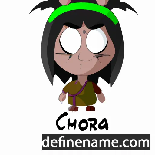 cartoon of the name Ghora