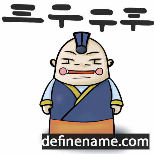 cartoon of the name Gi-gwang