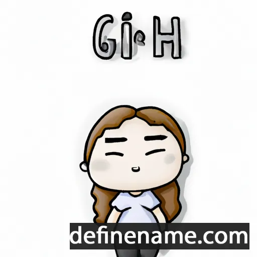 cartoon of the name Gi-hyeon