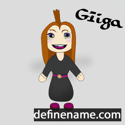 cartoon of the name Gígja