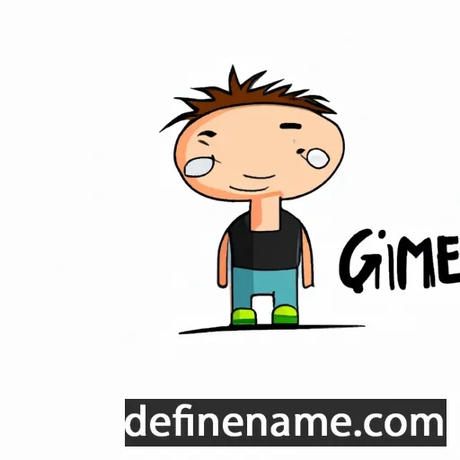 cartoon of the name Giàime