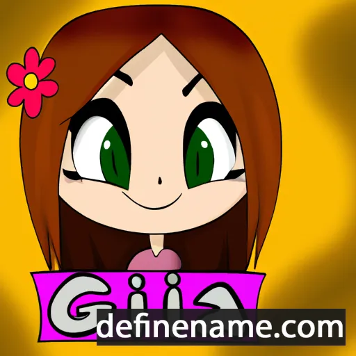 cartoon of the name Gia