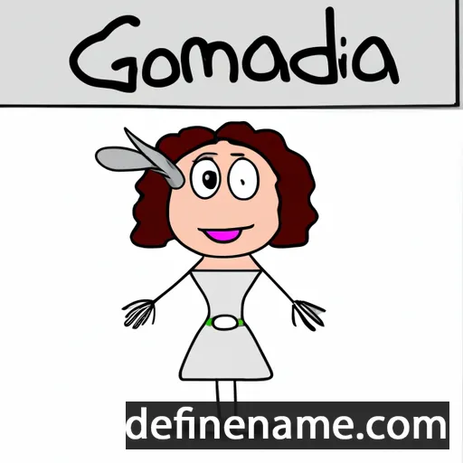 cartoon of the name Giacomedda