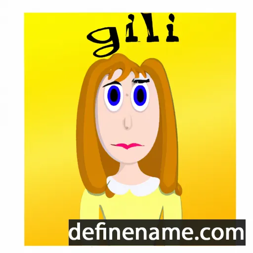 cartoon of the name Gial