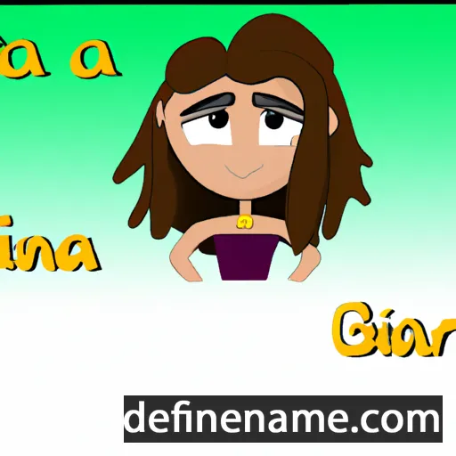 cartoon of the name Giana