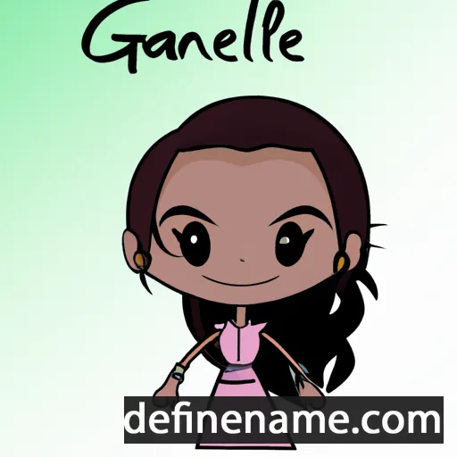 cartoon of the name Gianelle