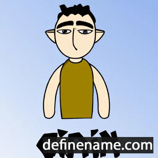 cartoon of the name Gianin