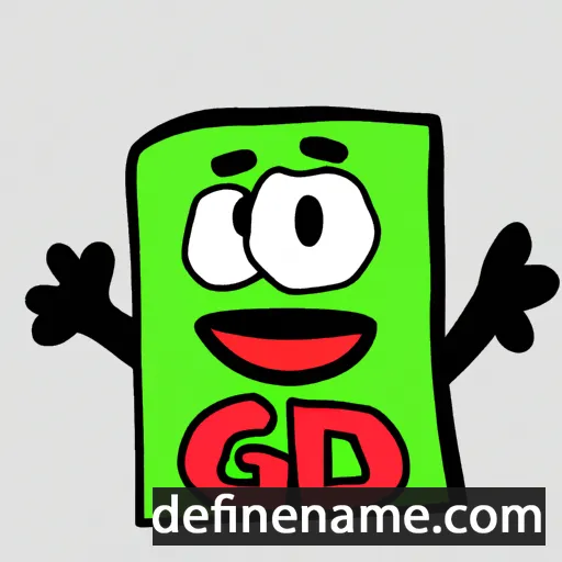 cartoon of the name Gid