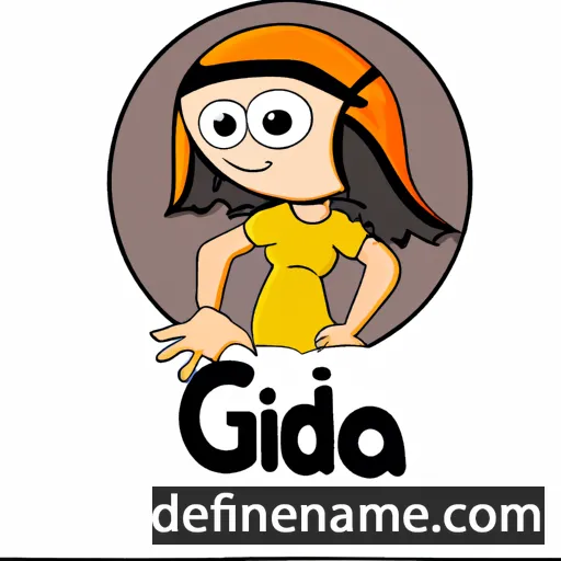 cartoon of the name Gida