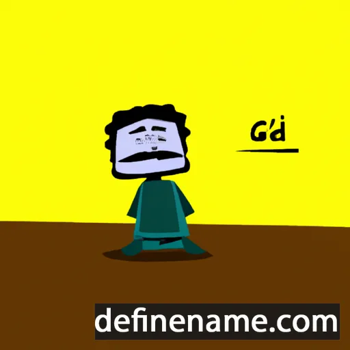 cartoon of the name Gidi