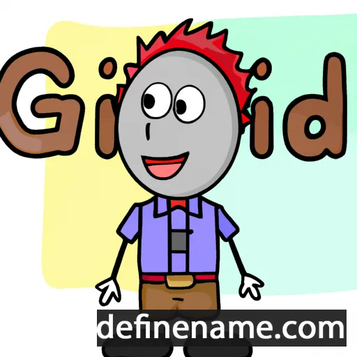 cartoon of the name Gidiu