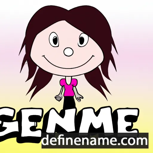 cartoon of the name Gieanne