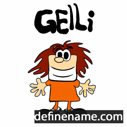 cartoon of the name Gieli