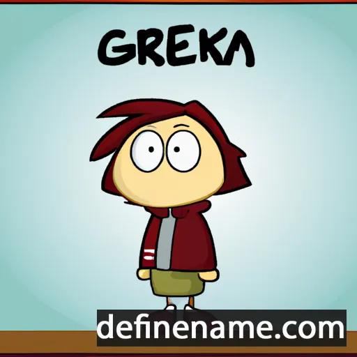 cartoon of the name Gierka