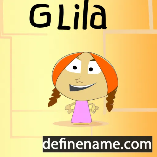 cartoon of the name Gila