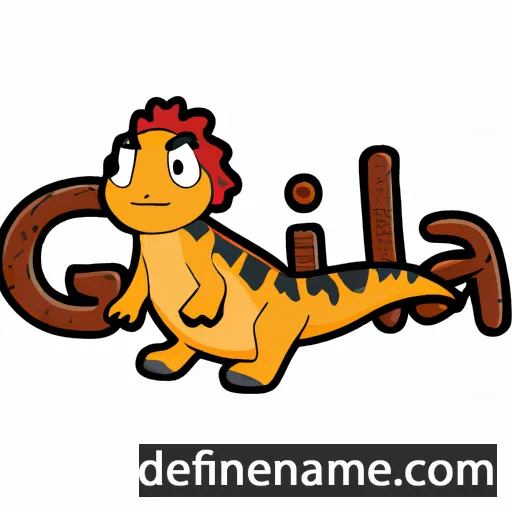 cartoon of the name Gila