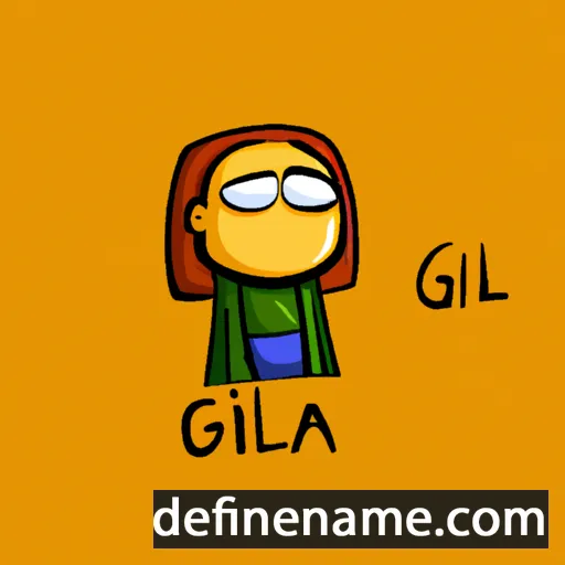 cartoon of the name Gila