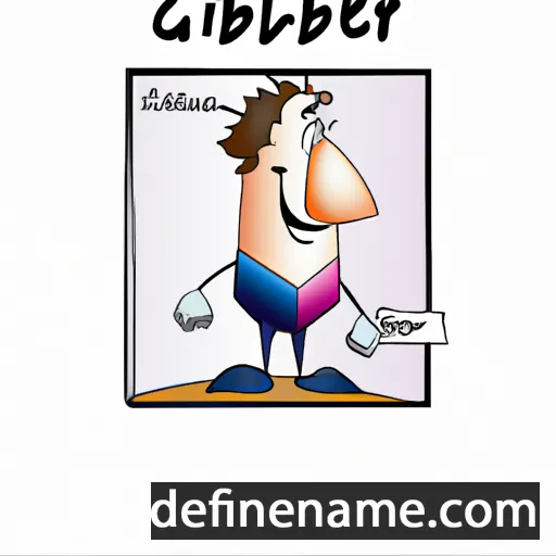 cartoon of the name Gilabèrt