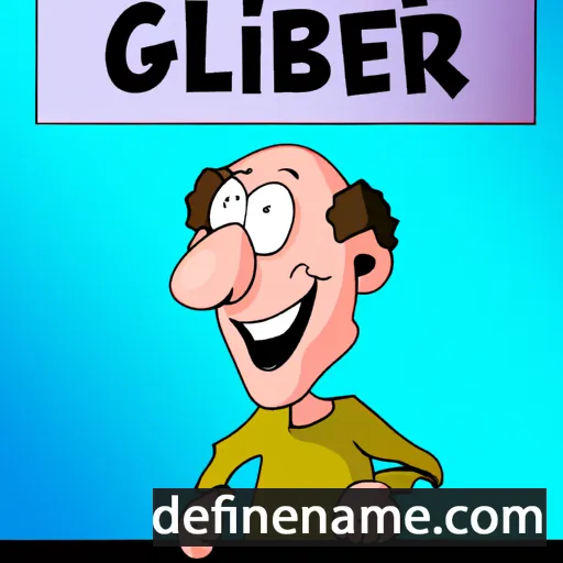 cartoon of the name Gilbèrt