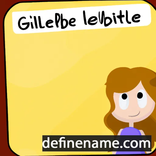 cartoon of the name Gilbertine