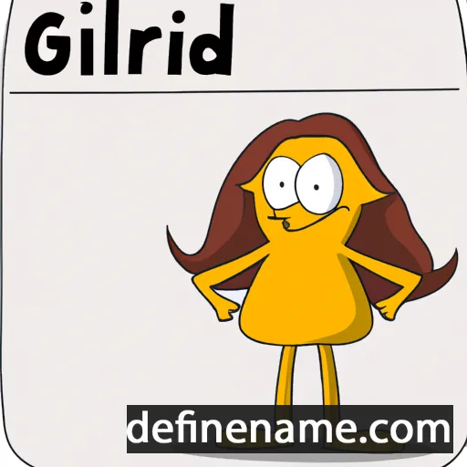 cartoon of the name Gildared