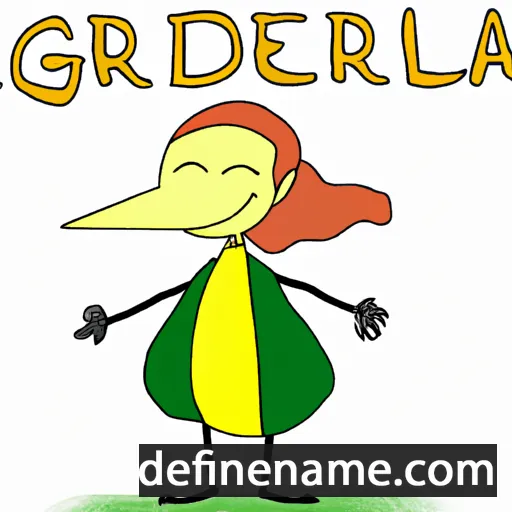 cartoon of the name Gildemara