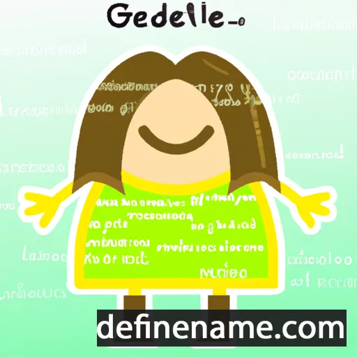 cartoon of the name Gildete