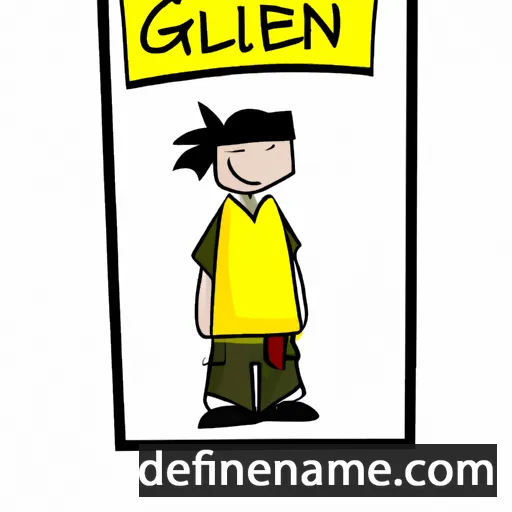 cartoon of the name Gilen