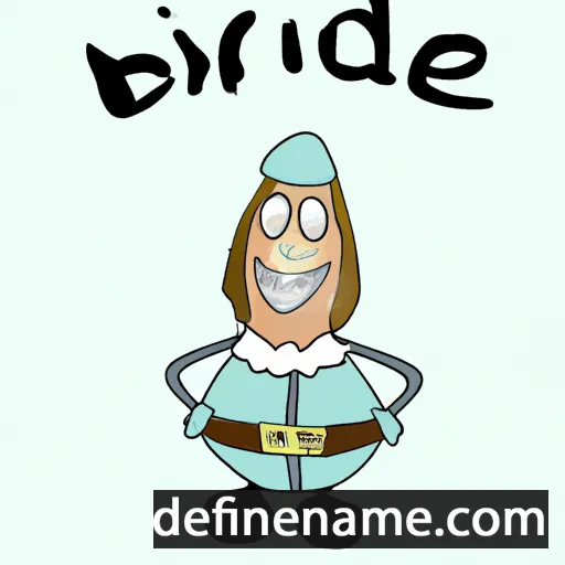 cartoon of the name Gille-Brìdhde