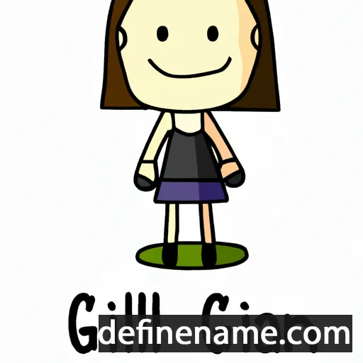 cartoon of the name Gillian