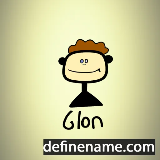 cartoon of the name Gilon